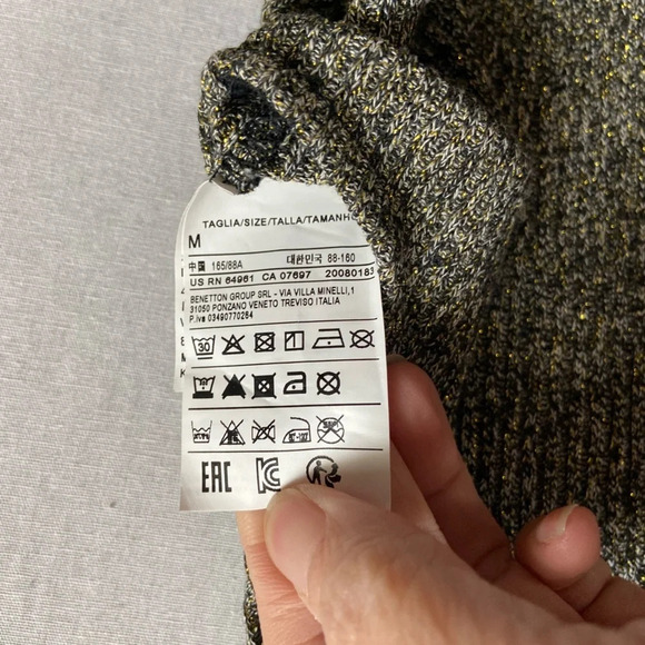 United Color’s of Benetton choker holiday maxi slit dress Sz M - Picture 8 of 12